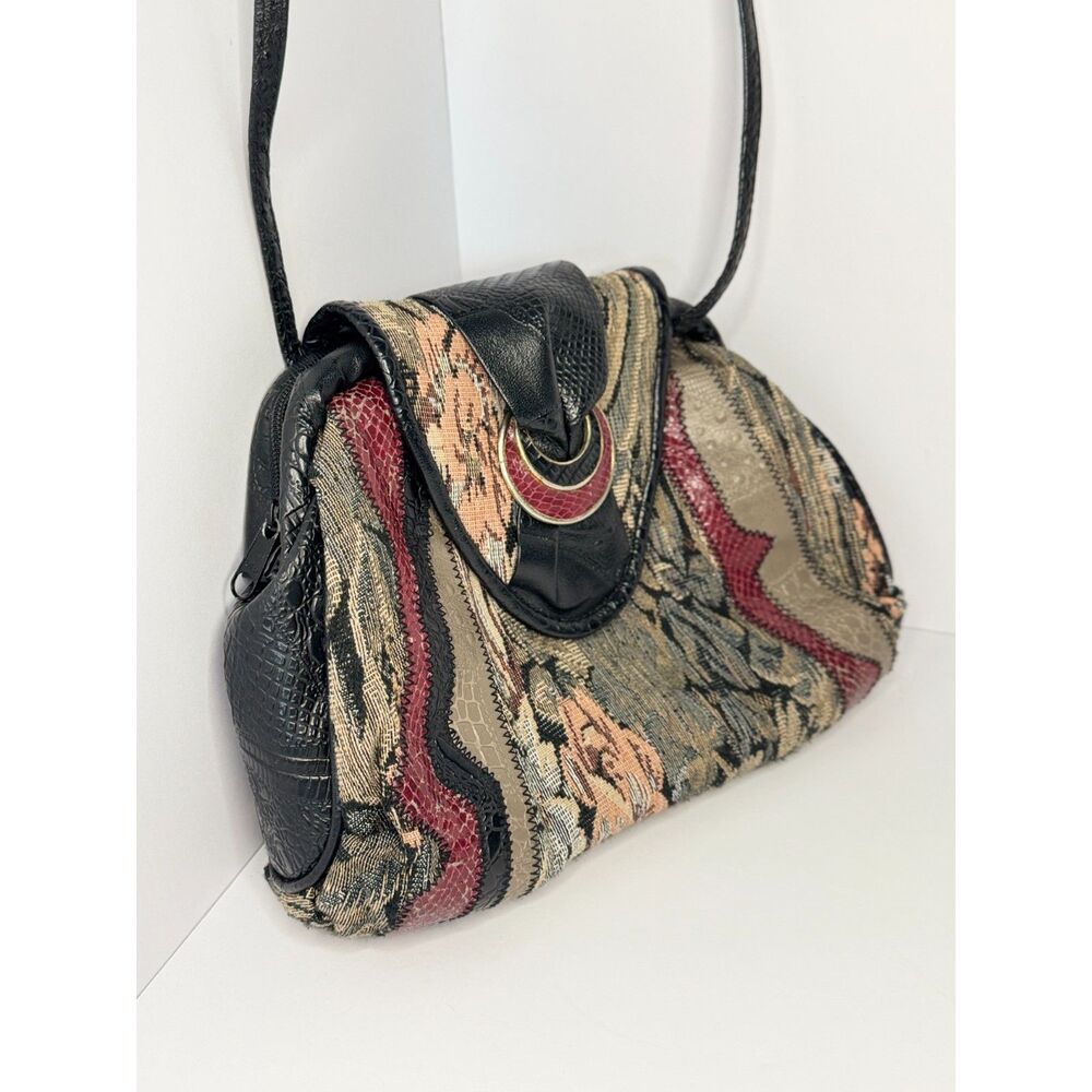 Vintage Dover Floral Tapestry Shoulder Bag Boho Purse Y2K - Picture 2 of 11